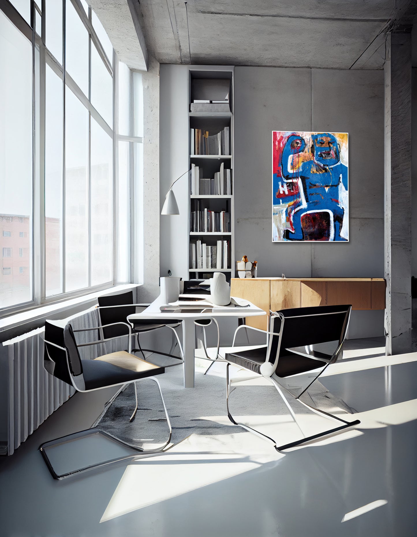 "Near hell", Wandbild für Wohnzimmer, 70 x 100 cm