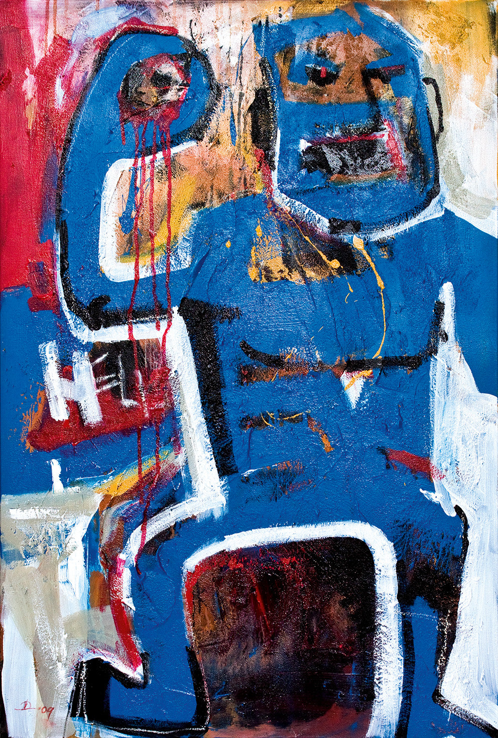 "Near hell", Wandbild für Wohnzimmer, 70 x 100 cm