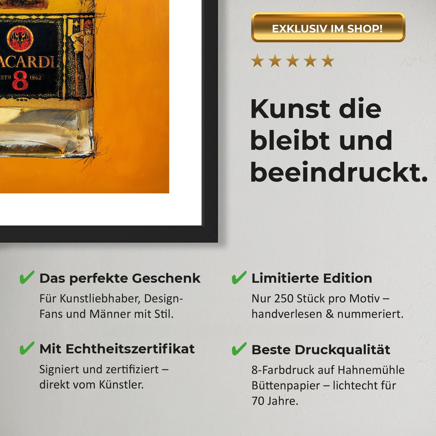 "Die coolen Drei", Poster-Wandbilder für Wohnzimmer à 30 x 40 cm