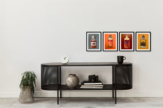 moderne Bilder in rot, gelb, orange und grau als hochwertige Kunstdrucke und Poster für Wohnzimmer und Gastronomie