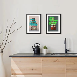 Angebot 2er Set French Connection, lustige Wandbilder