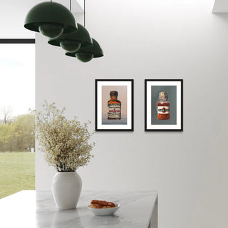 "Performer-Duo", Poster-Wandbilder für Wohnzimmer á 30 x 40 cm