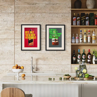 Poster Martini, lustiges Bild mit Spruch, 30x40cm