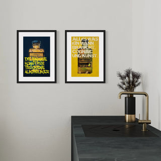 Poster Hennessy, lustiges Bild mit Spruch, 30x40cm
