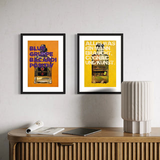 Poster Bacardi, lustiges Bild mit Spruch, 30x40cm