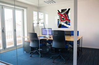 Kunst für Anwalt und Kanzleien für Büro Wandbild Leinwand abstrakt