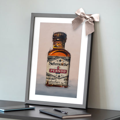 Wandbild für Wohnung, Artefakt Pernod 30x40cm Exklusives Geschenk für Männer