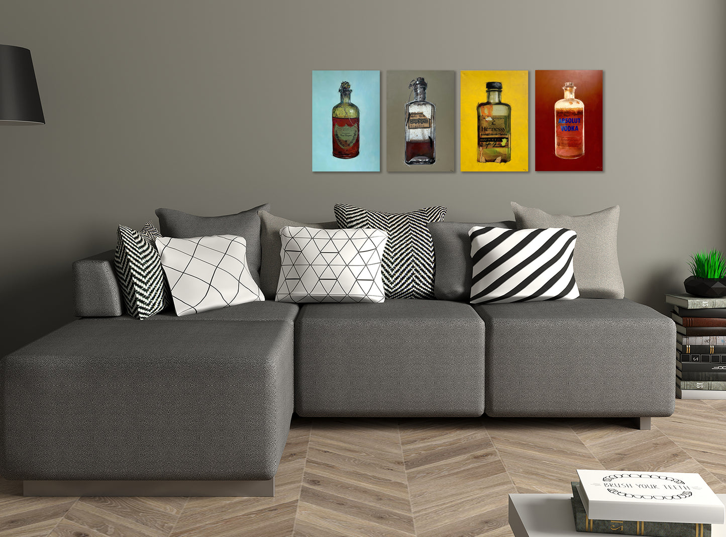 Druck Artefakt Absolut Vodka 30x40cm