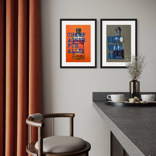 bild für küche in orange blau und grau wohnzimmerideen