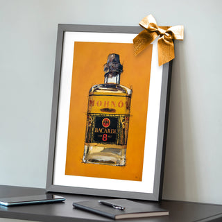 poster als bild in orange für wohnzimmer