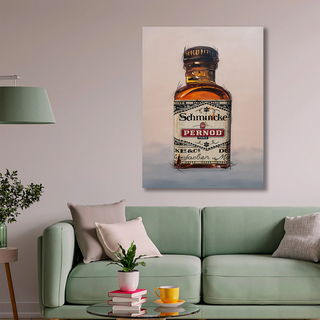 Artefakt "Pernod", Leinwandbild 80 x 120cm
