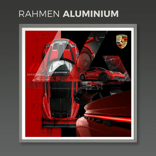 Bild für Wohnzimmer: Porsche GT3 RS Manthey 60x60cm