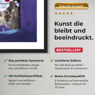 Wandbild Bestseller Kunstdrucke für Wohnzimmer Limitiert mit Zertifikat Poster Geschenk