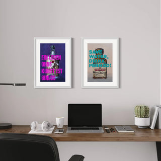 Poster Tanqueray, lustiges Bild mit Spruch, 30x40cm