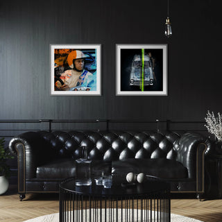 Bild für Wohnzimmer: Racing Legend Aston Martin DB5 Bond Edition 60x60cm