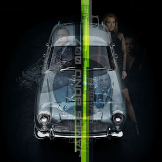 Bild für Wohnzimmer: Racing Legend Aston Martin DB5 Bond Edition 60x60cm