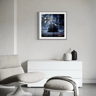 Bild für Wohnzimmer: Porsche 964 Helmuth Bott 60x60cm