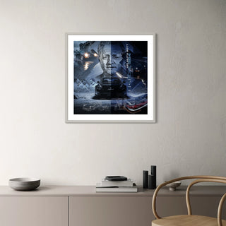 Bild für Wohnzimmer: Porsche 964 Helmuth Bott 60x60cm