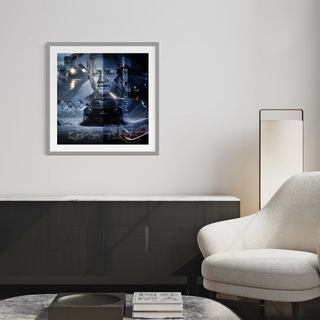 Bild für Wohnzimmer: Porsche 964 Helmuth Bott 60x60cm
