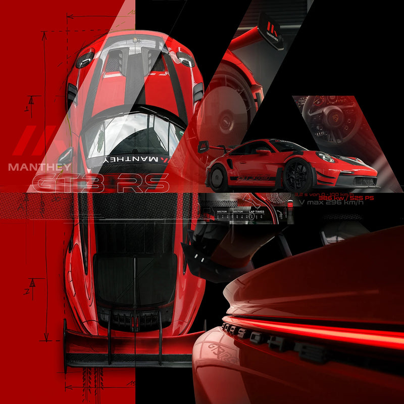 Fine Art Print Porsche GT3 RS Manthey