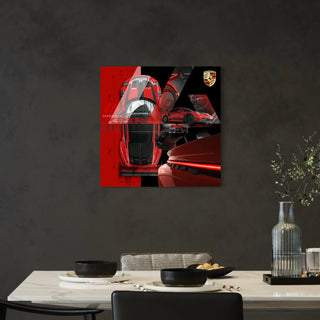 Bild für Wohnzimmer: Porsche GT3 RS Manthey 60x60cm