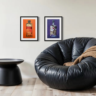 Zwei limitierte Kunstdrucke für moderne Wohnzimmer als Wandbilder und Geschenk für Männer