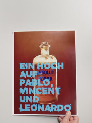 Bild in rot und blau als Poster mit Sprüchen für Wohnzimmer oder als Geschenk für Männer