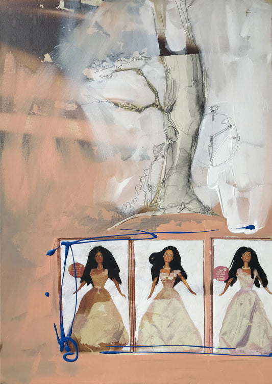 Tree Dolls, 50 x 70 cm